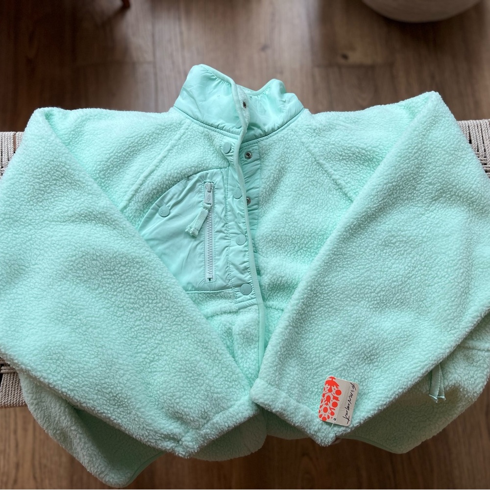 Free People Movement HIT THE SLOPES JACKET in JADE ICE
